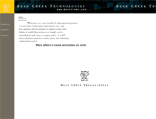 Tablet Screenshot of bearcreek.com